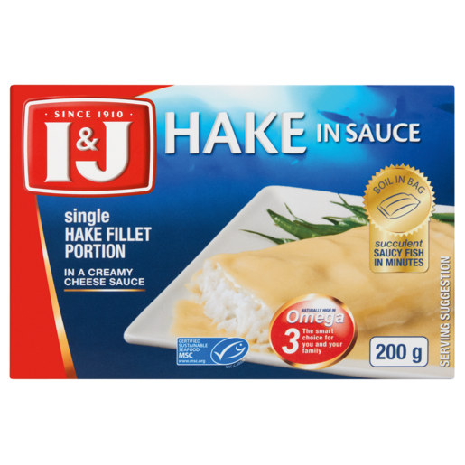 I&J HAKE IN CHEESE SAUCE